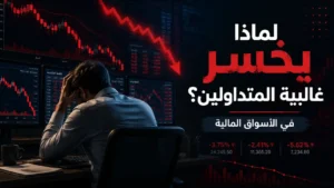 # لماذا يخسر غالبية المتداولين في الأسواق المالية؟ أهم الأسباب وكيف تتجنبها ## مقدمة لماذا يخسر غالبية المتداولين في الأسواق المالية؟ هذا السؤال يطرحه كل من يدخل عالم التداول، خاصة بعد أن يكتشف أن تحقيق الأرباح ليس بسهولة الصور المنتشرة على مواقع التواصل الاجتماعي. الحقيقة أن أغلب المتداولين لا يخسرون لأن الأسواق المالية مستحيلة أو لأن التحليل الفني لا يعمل، بل لأنهم يدخلون السوق بدون خطة واضحة، وبدون إدارة مخاطر، وبتوقعات غير واقعية عن الربح السريع. في هذا المقال سنشرح أهم أسباب خسارة المتداولين في الأسواق المالية، وكيف يمكن للمتداول المبتدئ أن يتجنب هذه الأخطاء ويحمي رأس ماله. ## لماذا يخسر المتداولون في الأسواق المالية؟ يخسر الكثير من المتداولين لأنهم يتعاملون مع التداول كوسيلة سريعة للربح، وليس كنشاط يحتاج إلى علم، تدريب، انضباط، وإدارة نفسية ومالية. الأسواق المالية مثل الفوركس، الأسهم، العملات الرقمية، السلع، والمؤشرات تتحرك باستمرار، ولا يمكن لأي متداول أن يربح من كل صفقة. لذلك لا يكون الهدف هو تجنب الخسارة تمامًا، بل التحكم فيها وجعلها صغيرة مقارنة بالأرباح المحتملة. ## 1. التداول بدون خطة واضحة من أكبر أسباب خسارة المتداولين الدخول في الصفقات بدون خطة تداول محددة. كثير من المبتدئين يشترون أو يبيعون بناءً على الإحساس، أو بسبب توصية من شخص آخر، أو لأن السعر يتحرك بسرعة. خطة التداول الناجحة يجب أن تجيب عن أسئلة مهمة: ما سبب الدخول في الصفقة؟ أين نقطة وقف الخسارة؟ أين نقطة جني الأرباح؟ كم نسبة المخاطرة من رأس المال؟ متى يتم الخروج إذا تغير اتجاه السوق؟ المتداول الذي يدخل الصفقة بدون خطة غالبًا يتخذ قرارات عاطفية، وهذا من أكثر الأخطاء التي تؤدي إلى خسارة الحساب. ## 2. ضعف إدارة المخاطر إدارة المخاطر في التداول هي العامل الأهم للبقاء في السوق. قد يمتلك المتداول استراتيجية جيدة، لكنه يخسر أمواله بسبب المخاطرة الكبيرة في صفقة واحدة. الخطأ الشائع أن المتداول يركز على السؤال: كم سأربح؟ بينما السؤال الأهم هو: كم يمكن أن أخسر؟ إدارة رأس المال تعني ألا تخاطر بجزء كبير من حسابك في صفقة واحدة. لأن سلسلة خسائر قصيرة قد تكون كافية لتدمير الحساب إذا كان حجم المخاطرة مرتفعًا. من الأفضل أن تكون الخسارة صغيرة ومقبولة بدلًا من خسارة كبيرة يصعب تعويضها. ## 3. استخدام الرافعة المالية بشكل خاطئ الرافعة المالية من أكثر الأدوات التي تجذب المتداولين المبتدئين، لأنها تسمح بفتح صفقات كبيرة برأس مال صغير. لكنها في نفس الوقت من أخطر أسباب خسارة المتداولين. الرافعة المالية تضاعف الأرباح، لكنها تضاعف الخسائر أيضًا. حركة بسيطة في السوق ضد الصفقة قد تسبب خسارة كبيرة إذا كان حجم العقد أكبر من قدرة الحساب. لذلك يجب استخدام الرافعة المالية بحذر شديد، وعدم الاعتماد عليها كوسيلة لتحقيق أرباح سريعة. ## 4. الطمع والخوف في التداول سيكولوجية التداول من أهم العوامل التي تحدد نجاح أو فشل المتداول. السوق لا يختبر التحليل فقط، بل يختبر نفسية المتداول وقدرته على الالتزام بالخطة. الطمع يجعل المتداول يترك الصفقة الرابحة لفترة طويلة حتى تتحول إلى خسارة. الخوف يجعله يغلق الصفقة مبكرًا قبل أن تصل إلى هدفها. الرغبة في الانتقام من السوق تجعله يدخل صفقات عشوائية بعد الخسارة. لذلك يحتاج المتداول إلى الانضباط النفسي، وعدم اتخاذ قرارات التداول بناءً على المشاعر. ## 5. كثرة التداول والدخول العشوائي كثرة التداول لا تعني زيادة الأرباح. في كثير من الحالات، كلما زاد عدد الصفقات بدون سبب واضح، زادت احتمالية الخسارة. المتداول المبتدئ قد يشعر أنه يجب أن يكون داخل السوق طوال الوقت، لكن الحقيقة أن الانتظار جزء مهم من التداول الناجح. أفضل المتداولين لا يطاردون كل حركة في السوق، بل ينتظرون الفرص الواضحة التي تتوافق مع خطتهم. ## 6. البحث عن الربح السريع من أهم أسباب خسارة المتداولين المبتدئين الاعتقاد بأن التداول طريق سريع للثراء. يدخل البعض السوق بهدف مضاعفة رأس المال خلال أيام أو أسابيع، وهذا يدفعهم إلى استخدام مخاطرة عالية ورافعة مالية كبيرة. التداول الناجح يحتاج إلى وقت، تعلم، اختبار، صبر، وتطوير مستمر. من يدخل السوق بعقلية الربح السريع غالبًا يخسر بسرعة. الهدف الواقعي ليس تحقيق أرباح ضخمة في وقت قصير، بل بناء أداء مستقر على المدى الطويل. ## 7. عدم تقبل الخسارة الخسارة جزء طبيعي من التداول. لا يوجد متداول يربح كل الصفقات، ولا توجد استراتيجية مضمونة بنسبة 100%. المشكلة ليست في حدوث الخسارة، بل في طريقة التعامل معها. المتداول المحترف يتقبل الخسارة الصغيرة لأنها جزء من الخطة، أما المتداول المبتدئ فيرفض الخروج من الصفقة الخاسرة وينتظر عودة السعر، فتتضخم الخسارة. تقبل الخسارة المحدودة من أهم أسرار الاستمرار في الأسواق المالية. ## 8. الاعتماد الكامل على التوصيات والمؤشرات كثير من المتداولين يبحثون عن توصيات جاهزة أو مؤشر سحري يحقق لهم الأرباح دون مجهود. لكن التداول لا يعمل بهذه الطريقة. المؤشرات الفنية أدوات مساعدة، وليست ضمانًا للربح. والتوصيات قد تنجح مرة وتفشل مرات، خاصة إذا لم يعرف المتداول سبب الدخول والخروج وإدارة المخاطر. الأفضل أن يتعلم المتداول كيف يحلل السوق بنفسه، وكيف يربط التحليل بخطة واضحة لإدارة رأس المال. ## كيف تتجنب خسائر التداول؟ لتقليل خسائرك في الأسواق المالية، يجب التركيز على الأساسيات قبل البحث عن الأرباح الكبيرة. ابدأ بتعلم التحليل الفني والأساسي بشكل تدريجي. استخدم حسابًا تجريبيًا قبل التداول بأموال حقيقية. ضع خطة تداول واضحة قبل كل صفقة. لا تخاطر بنسبة كبيرة من رأس المال. استخدم وقف الخسارة دائمًا. لا تطارد السوق بعد خسارة صفقة. قيّم أداءك باستمرار وسجل أخطاءك. النجاح في التداول لا يأتي من صفقة واحدة، بل من نظام متكرر ومنضبط يحمي رأس المال ويقلل القرارات العشوائية. ## الخلاصة غالبية المتداولين يخسرون في الأسواق المالية بسبب أخطاء متكررة، أهمها ضعف إدارة المخاطر، التداول بدون خطة، استخدام الرافعة المالية بشكل مبالغ فيه، الطمع، الخوف، وكثرة التداول العشوائي. إذا كنت تريد النجاح في التداول، فلا تبدأ بالسؤال: كيف أحقق أرباحًا كبيرة؟ بل ابدأ بالسؤال الأهم: كيف أحمي رأس مالي وأقلل خسائري؟ التداول ليس سباقًا سريعًا، بل رحلة طويلة تحتاج إلى علم، صبر، وانضباط. ومن يتعلم إدارة الخسارة قبل البحث عن الربح يكون لديه فرصة أفضل للاستمرار في الأسواق المالية. ## أسئلة شائعة حول خسارة المتداولين ### هل يخسر جميع المتداولين في الأسواق المالية؟ لا، ليس جميع المتداولين يخسرون، لكن نسبة كبيرة من المبتدئين تخسر بسبب ضعف الخبرة، غياب الخطة، وسوء إدارة المخاطر. ### ما أهم سبب لخسارة المتداولين؟ أهم سبب هو ضعف إدارة المخاطر. قد ينجح التحليل، لكن صفقة واحدة بحجم كبير قد تسبب خسارة كبيرة للحساب. ### هل يمكن الربح من التداول؟ نعم، يمكن تحقيق أرباح من التداول، لكن ذلك يحتاج إلى تعلم، خطة واضحة، انضباط نفسي، وإدارة جيدة لرأس المال. ### هل الرافعة المالية خطيرة؟ نعم، الرافعة المالية خطيرة إذا تم استخدامها بدون خبرة، لأنها تضاعف الأرباح والخسائر في نفس الوقت. ### ما أفضل نصيحة للمتداول المبتدئ؟ أفضل نصيحة هي حماية رأس المال أولًا، وعدم المخاطرة بأموال لا يمكنك تحمل خسارتها، والتعلم جيدًا قبل التداول الحقيقي.